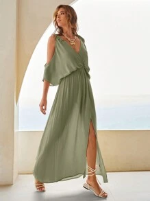 Bohemela 女士夏季蝙蝠袖長裙