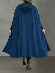 SHEIN LUNE 大尺碼外套 - 藍色 - 查看 2