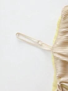 SHEIN Unity Summer Solid Color Beach Camisole Top - Yellow - View 3