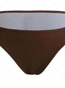SHEIN Swim Bộ bikini cổ yếm đi biển mùa hè - Nhiều màu - Xem 4