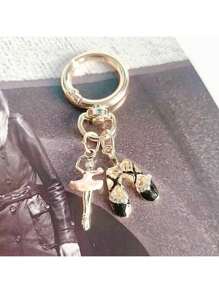 1 Miếng Hợp kim Giầy Ballet  Móc chìa khóa In Đen & Trắng , Cho Nữ Vũ công , Người yêu , Ô tô/xe hơi Vòng treo chìa khóa , Cái túi Vật rủ xuống , Nhỏ bé Qủa tặng Đối với Cặp đôi - trắng - Xem 6