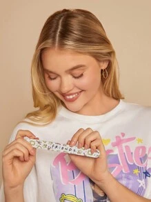 FRIENDS X SHEIN Portable Nail File Set, 4pcs/Pack,Gifts - Multicolor - View 6