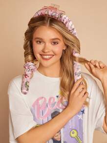 FRIENDS X SHEIN 4入組不產熱的捲髮工具套裝 - 淺粉色 - 查看 4