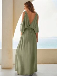 Bohemela 女士夏季蝙蝠袖長裙