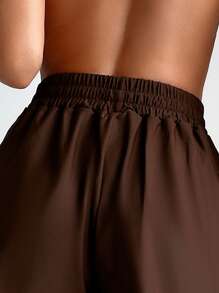 SHEIN Swim Fondo De Bikini Para Mujer De Color Sólido, Holgado Y Sencillo Para El Verano Y La Moda