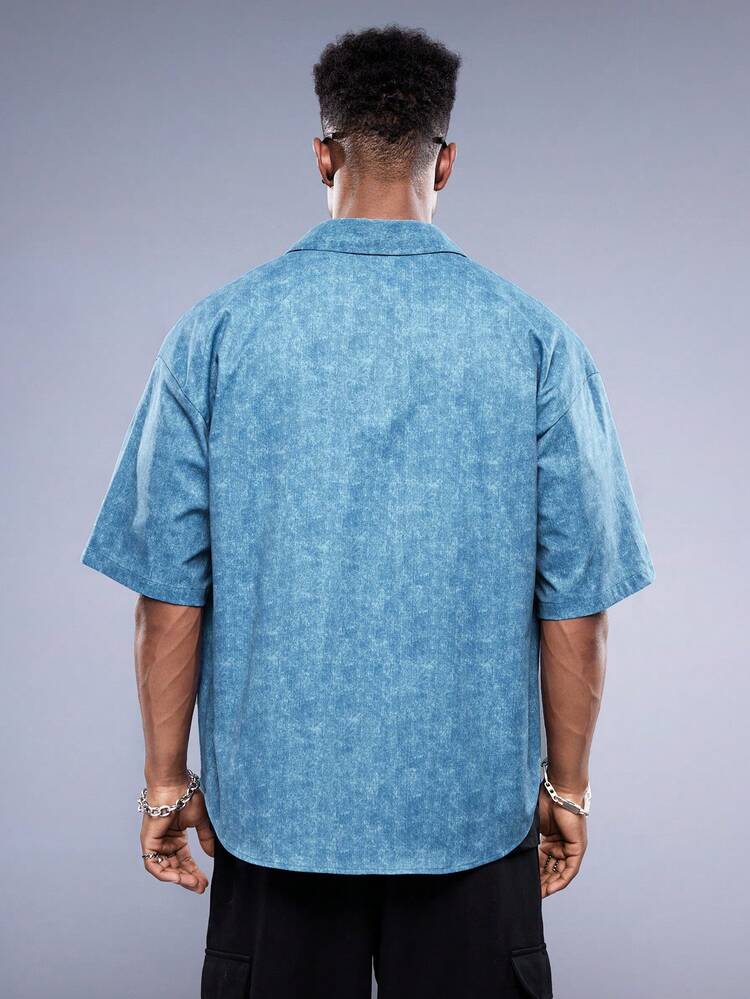Men's Fashion Woven Casual Short Sleeve Shirt