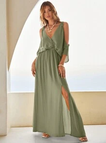 Bohemela 女士夏季蝙蝠袖長裙