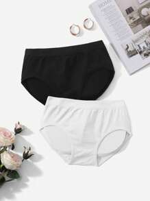 2pcs/Set Women's Shapewear Set: Waist Trainer And Shaping Clothes With Triangle Panties And Hip Pads - Multicolor - View 2