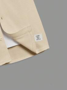 SHEIN Tween Boy Comfortable Solid Color Short Sleeve Polo Shirt With Solid Color Shorts Outfits For Spring And Summer