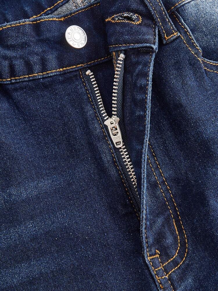 Women's Rhinestone Decor Flare Jeans