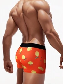 Quần short boxer in hình trái chanh cho nam - Nhiều màu - Xem 3