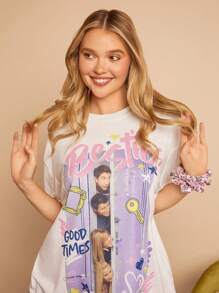 FRIENDS X SHEIN 4入組不產熱的捲髮工具套裝 - 淺粉色 - 查看 6
