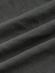 ROMWE PUNK Contrast Lace Halter Top - Dark Grey - View 4