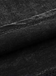 Hemo Hemo Men's Casual Funny Print Dropped Shoulder Crew Neck T-Shirt, Summer - Black - View 4