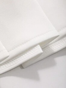 DAZY Women's Spring/Summer Solid Color Pleated Skirt - White - View 8