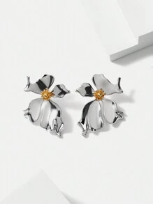SHEIN Belle Fashionable Bowknot Dangle Earrings