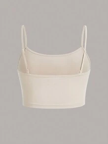 SHEIN EZwear Áo có dây đeo spaghetti màu trơn thông thường, phù hợp cho phụ nữ có kích thước lớn, mùa hè - Nhiều màu - Xem 7