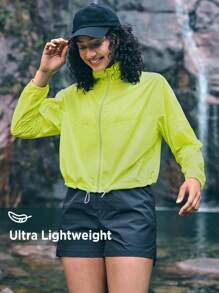 In My Nature Long Sleeves,Summer Athletic Vacation Outdoor Hiking Commuting Bright Jacket - Brown - View 4