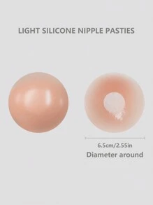 矽膠乳貼防突出且抗滑 - 杏色 - 查看 4