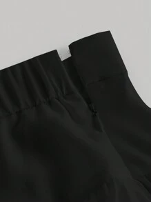 SHEIN MOD Váy xòe viền trơn màu đơn giản mùa hè - màu đen - Xem 4