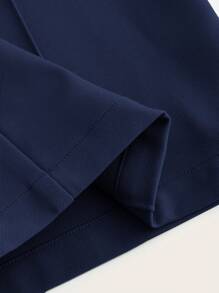 SHEIN MOD Women's Solid Color Seam Front Straight Pants