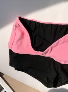 SHEIN EZwear 女士折疊腰帶超短短褲