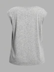 SHEIN LUNE 3入組簡約休閒V領背心，適用於夏季 - 彩色 - 查看 9