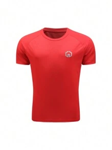 Gym Rark Camiseta deportiva de manga corta con manga raglán elástica y transpirable con estampado, tipo novio, para hacer ejercicio - Multicolor - Ver 3