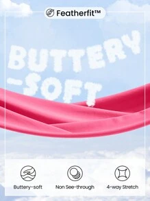 GLOWMODE 4.3英寸 FeatherFit™ 收腹侧袋连体衣 U型后背防滑口袋轻度支撑低冲击瑜伽馆健身房日常夏季 - 粉色 - 查看 5