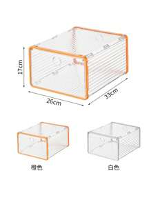 Suricat Foldable Clear Plastic Stackable Shoe Storage Box - Space-Saving Foldable Shoe Rack - Closet Organizer For Sneakers - Transparent Shoe Container With Magnetic Side Opening - Shoe Display And Storage Solution - White - View 8