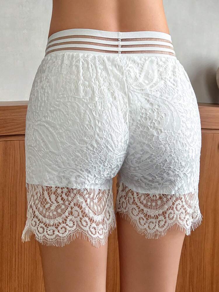 Summer Lace High Waist Shorts, Anti-Chafing & Breathable