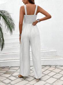Breezaya Ladies' Plain Color Strap Jumpsuit