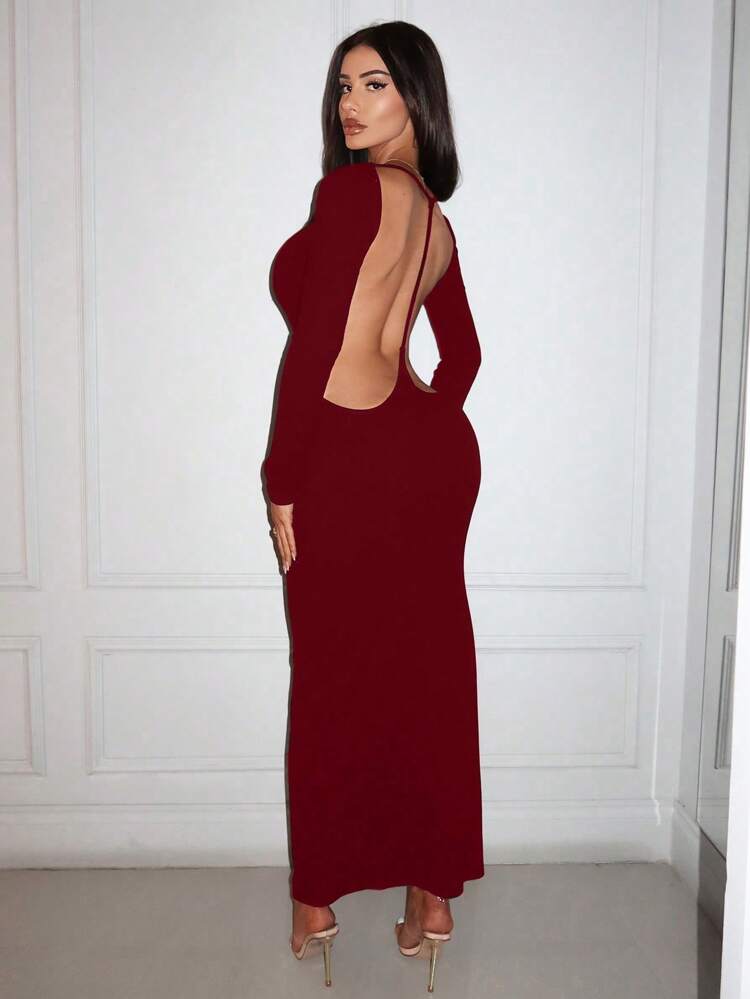 Backless Bodycon Dress For Summer Women Daily Wear