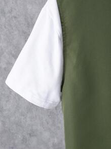 Teen Boy 3-Piece Set Of Vest With Stereoscopic Pockets, School, Campus, College - Army Green - View 4