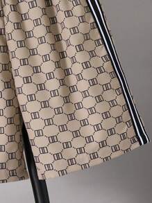 Conjunto De Camiseta Y Pantalones Cortos Con Parches Y Bloque De Colores Para Niños Adolescentes En Verano - Negro - Ver 7