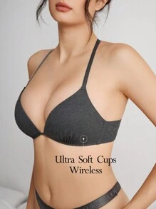 Ocili Soutien-gorge À Bretelles Autour Du Cou - Gris foncé - Voir 1