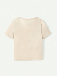 Cozy Pixies 3pcs Newborn Baby Boys' Soft Knitted Alphabet Pattern Round Neck T-Shirt - Multicolor - View 13