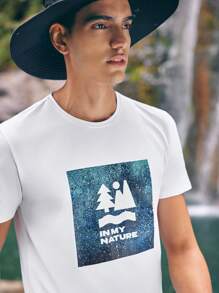 Gym Rark Camiseta De Manga Corta Casual Y Exterior De Verano Para Hombre Con Cuello Redondo Y Estampado De Letra - Blanco - Ver 3
