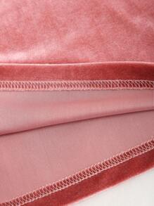 SHEIN Unity 女式純色拉鍊直筒褲 - 粉色 - 查看 5