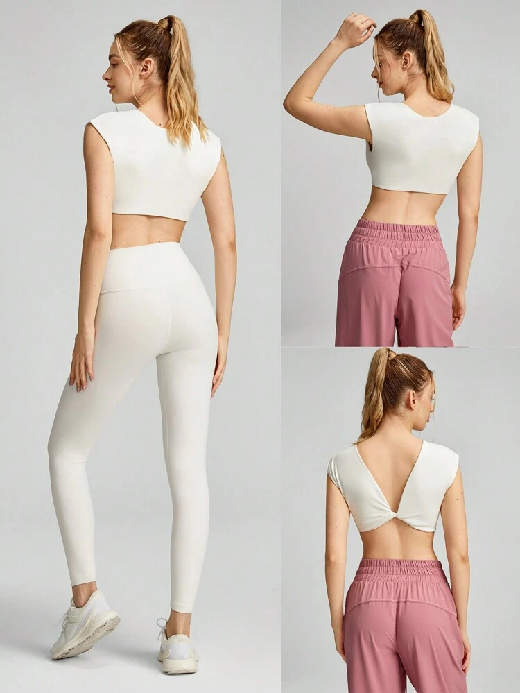 Modal Ribbed Reversible Knotted Crop Tank Studio Daily Summer