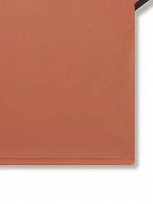Men Color Block Polo Shirt - Orange - View 4
