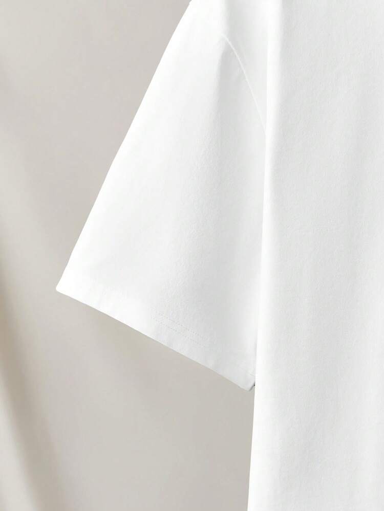 Men's Letter Printed T-Shirt And Cargo Pants Casual Two-Piece Outfit