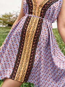 Bohemela 假期夏季全印花細肩帶休閒裙 - 彩色 - 查看 5