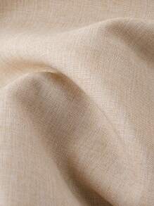 Manfinity Homme Men's Spring Casual Button-Front Long Sleeve Shirt - Khaki - View 5