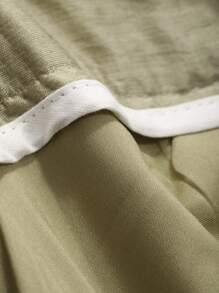 FRIFUL 女士时尚宽松直筒阔腿裤亚麻教师裤