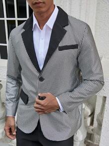 Manfinity AFTRDRK Conjunto de traje plateado con estilo para hombres - Negro - Ver 4