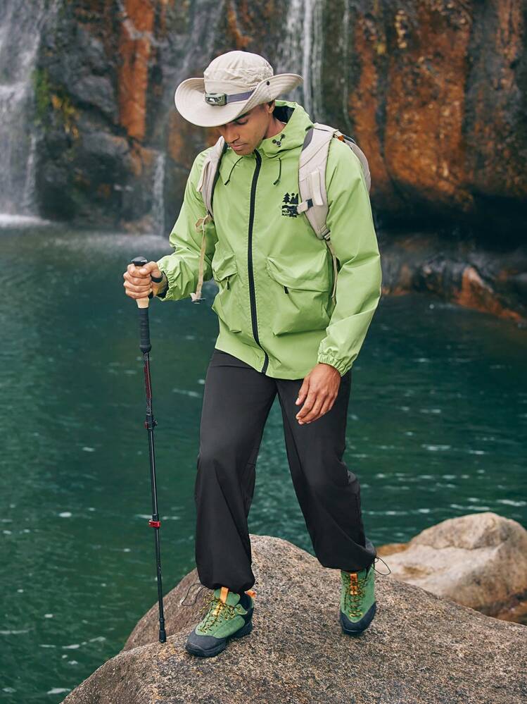 Gym Rark Chaqueta De Deporte Casual Con Capucha Con Cordón Frontal Con Cremallera Para Hombres De Primavera Y Otoño Al Aire Libre - Verde Oliva - Añade 5