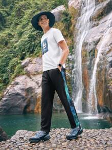 Gym Rark Camiseta De Manga Corta Casual Y Exterior De Verano Para Hombre Con Cuello Redondo Y Estampado De Letra - Blanco - Ver 4