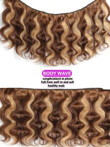 Density Pro Klavierfarbe P4/27 Body Wave Menschenhaar Bündel Highlight-bündel 1 Stück Doppelnähflechte-bündel Mit Braunen Und Honigblonden Farben Für Frauen