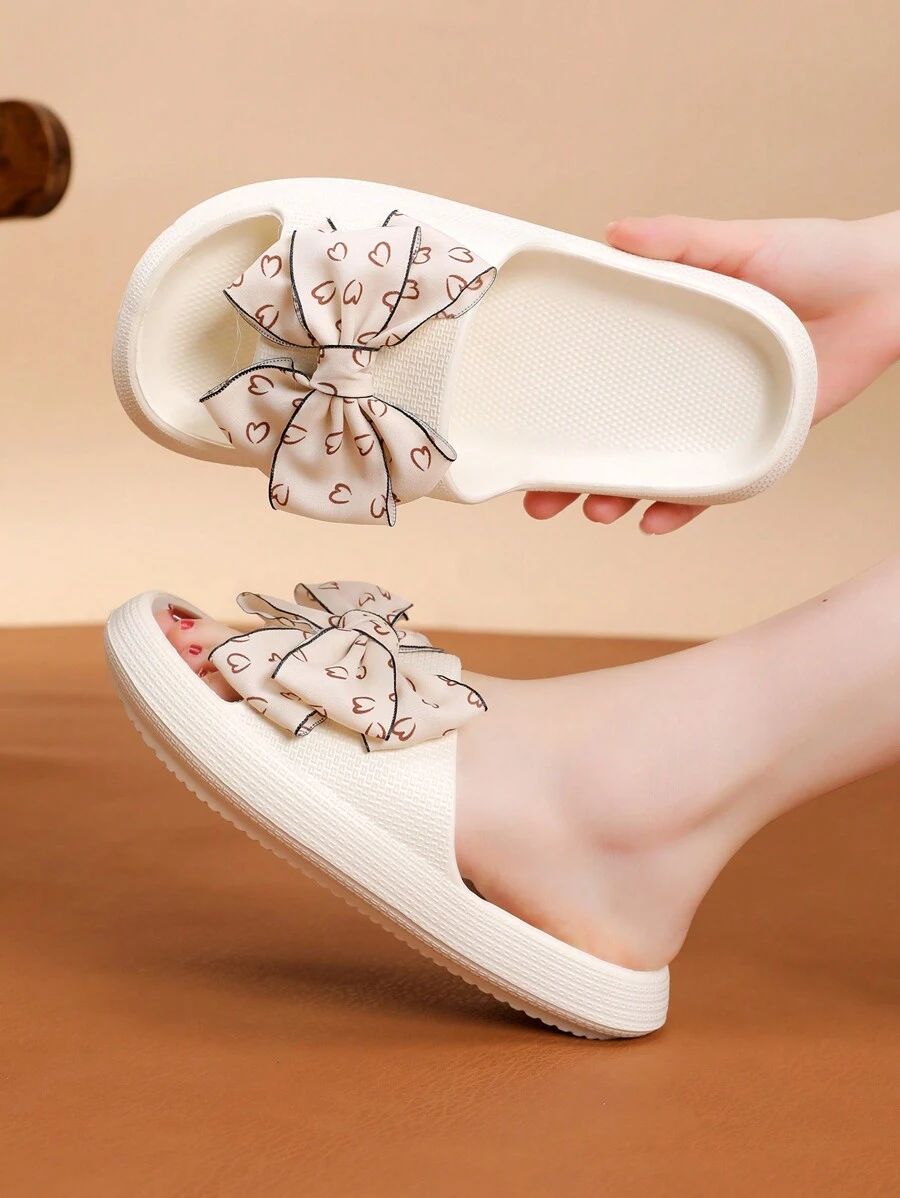 Women's Summer Eva Thick-Soled Slipper Combining Comfort And Chic, Perfect For Indoor, Outdoor And Bathroom Use,Beach Outfits - White - View 1